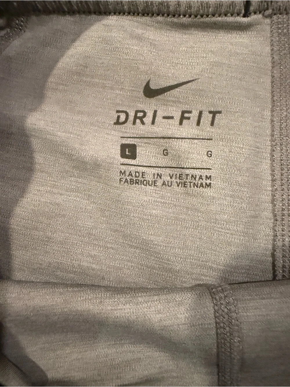 Nike Pro Dri-FIT Gray Compression Shorts Size Large Athletic Training